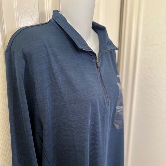 Reebok Blue 1/4 Zip Pullover Sweatshirt - Picture 5 of 5